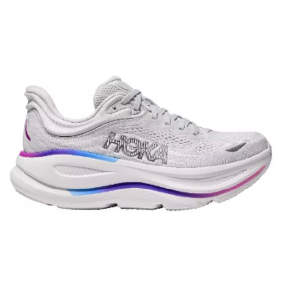 HOKA Women's Bondi 9 Running Shoes-Color: Ash Grey/White - Picture 1 of 6